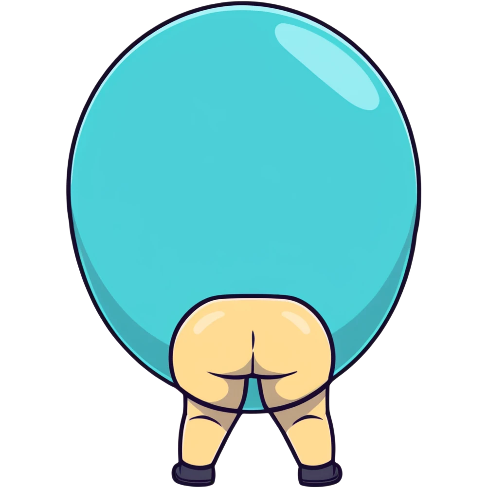 Bubble butt emoji