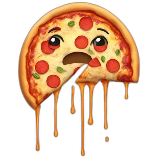 sad pizza emoji