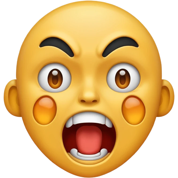 Someone screaming as loud as they can emoji
