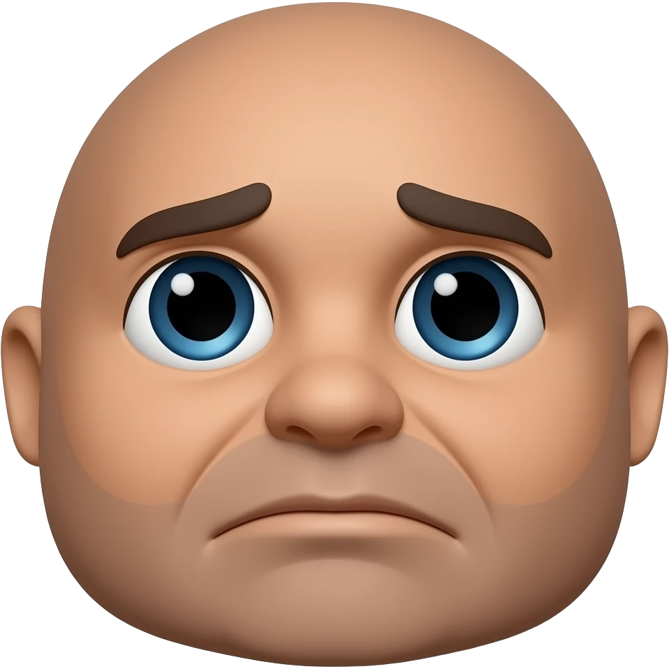 Üzülmüş yüz dudak büzdür emoji