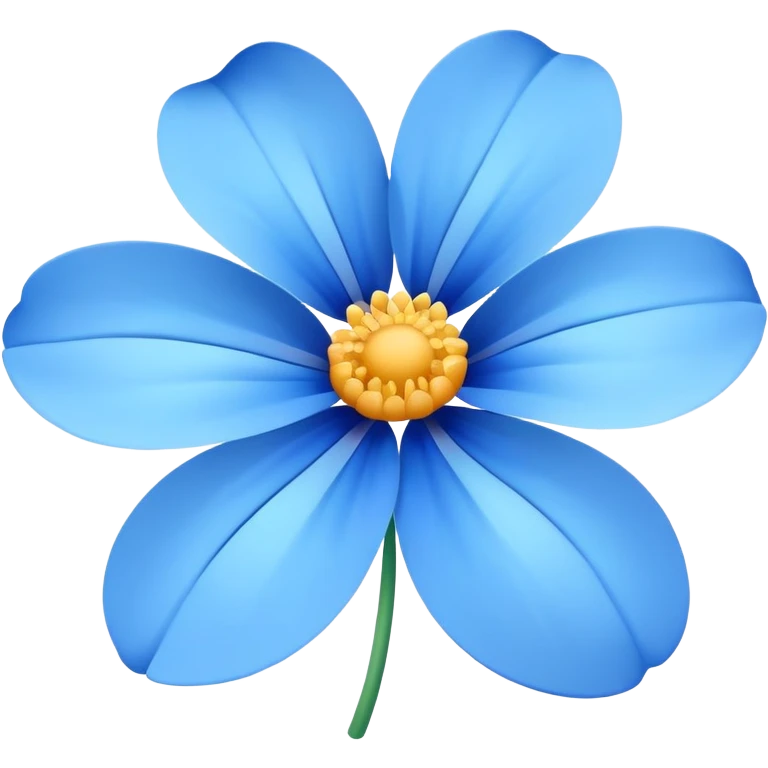 blue flower emoji