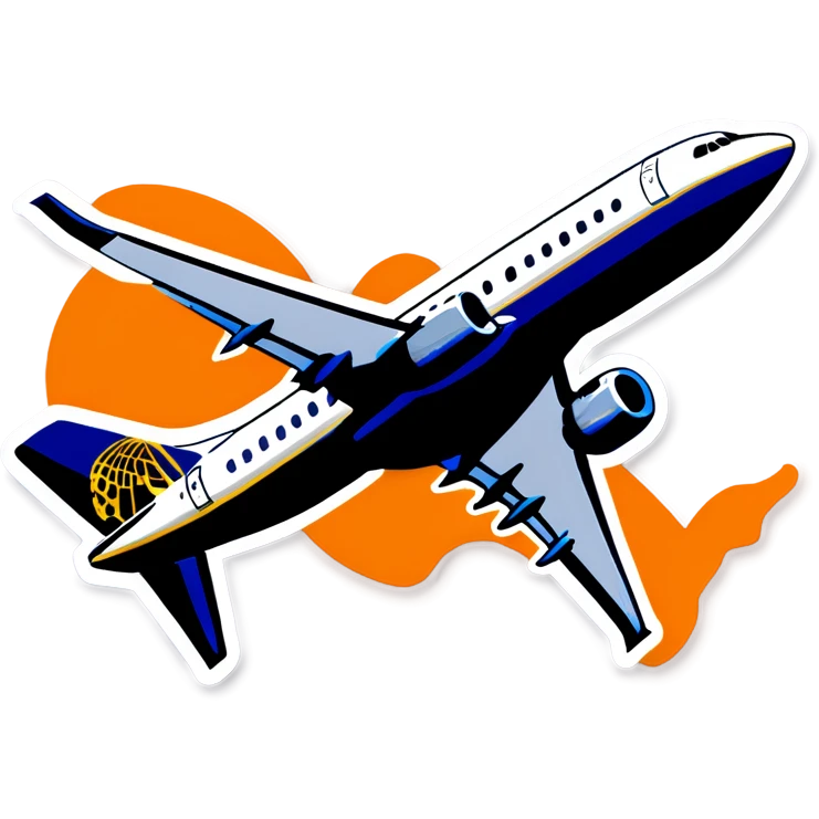 United Airlines 737 emoji