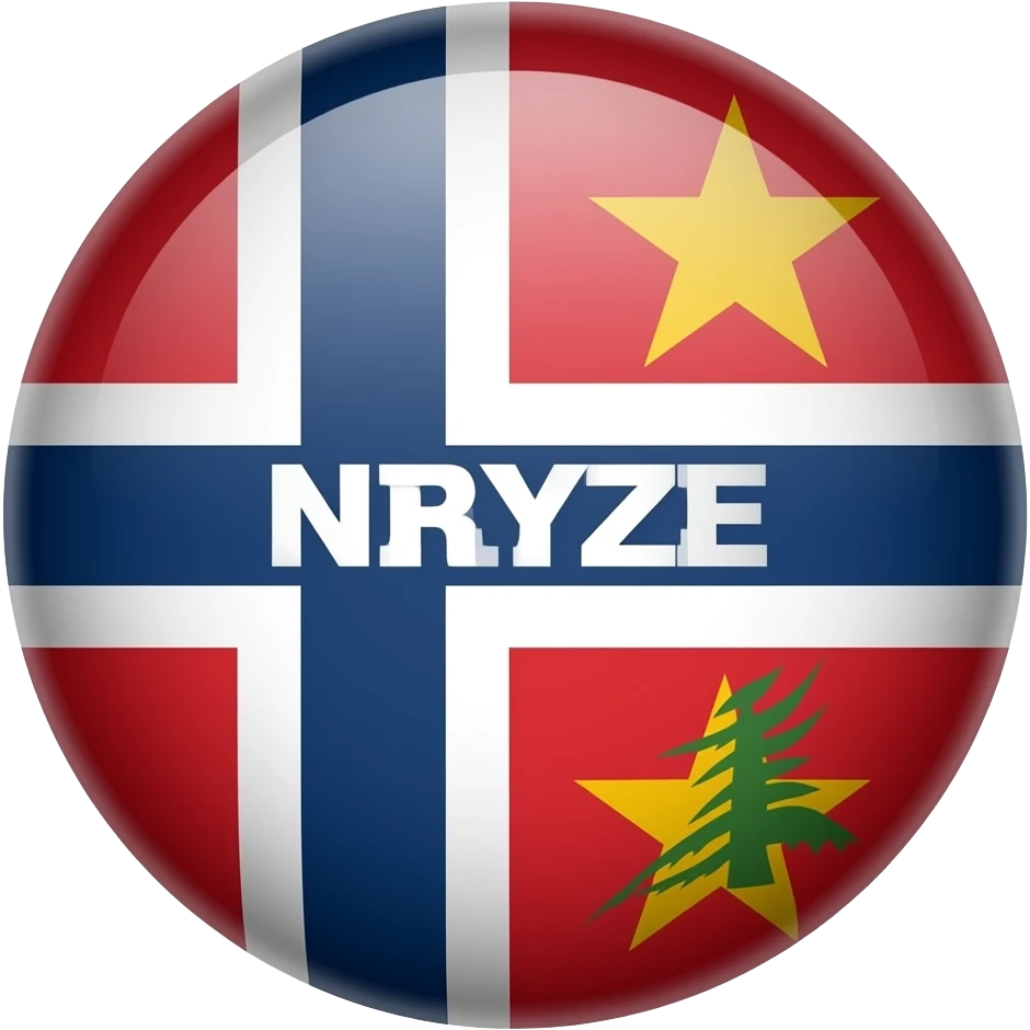 Make an norweigan football logo called bryne in red white and green emoji