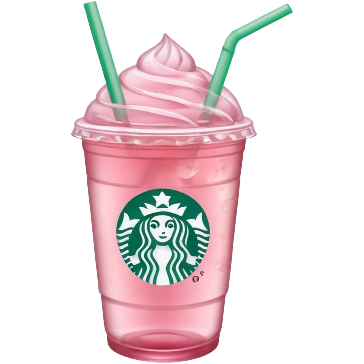 pink iced tea Starbucks drink emoji