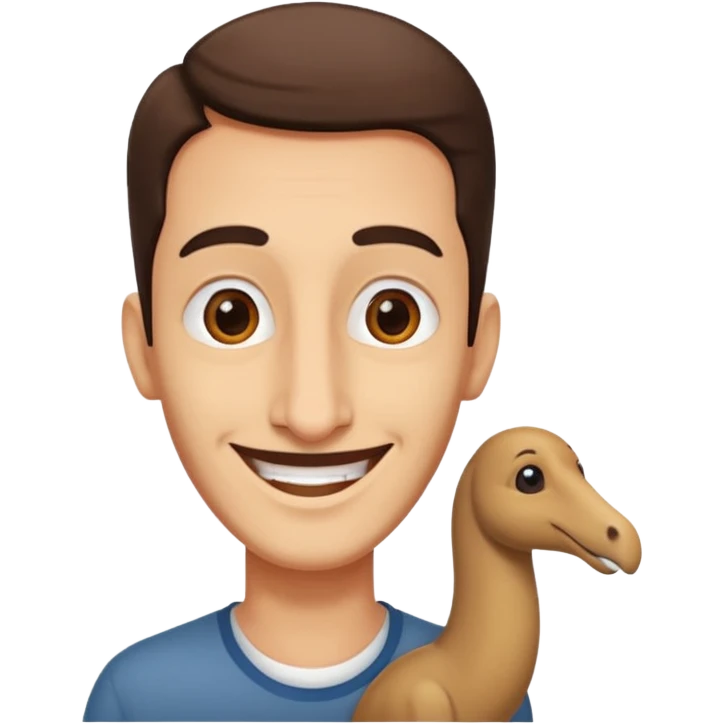 Jawish with long nose emoji