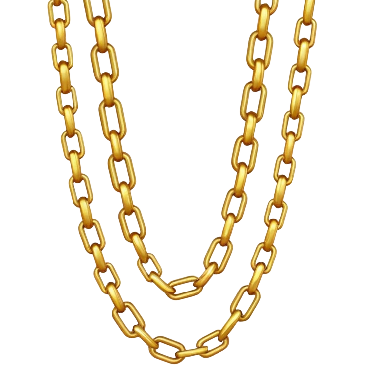 fantasy magic heavenly golden chains low poly emoji