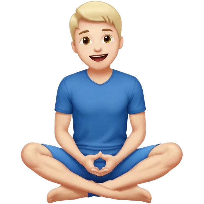 Submissive masochistic male on his knees, looking up  and tongue out emoji