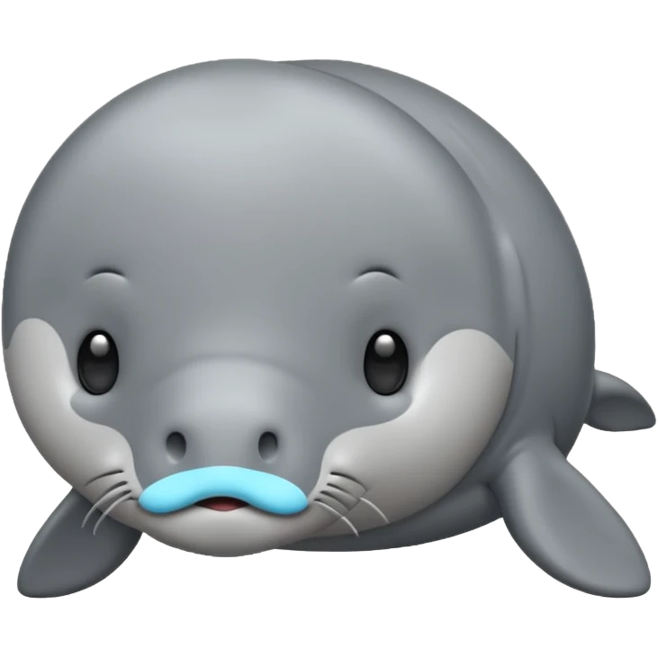 manatee emoji iphone style emoji