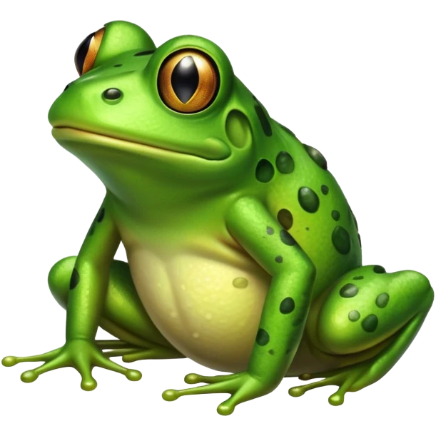 Frog shitting emoji