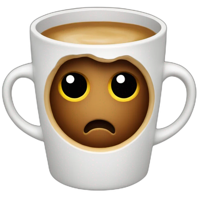 coffee with hidden brain emoji