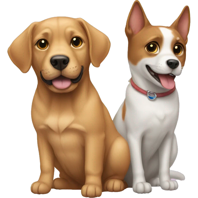 Cat and dog  emoji