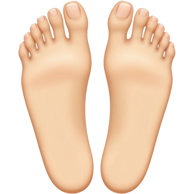 a pair of feet, viewed from above emoji