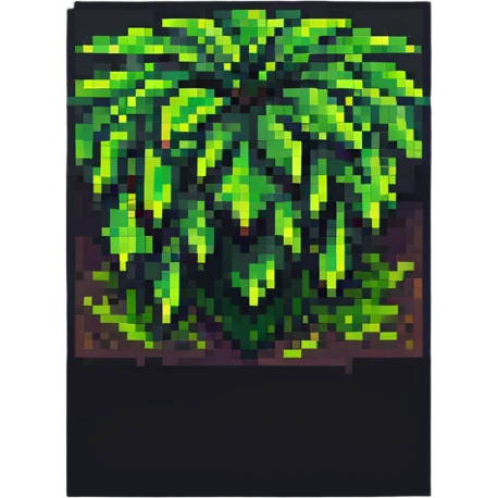 blocky pixelated Minecraft grass block emoji, less realistic emoji