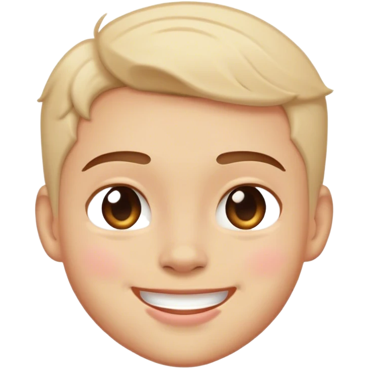 blushing smile emoji