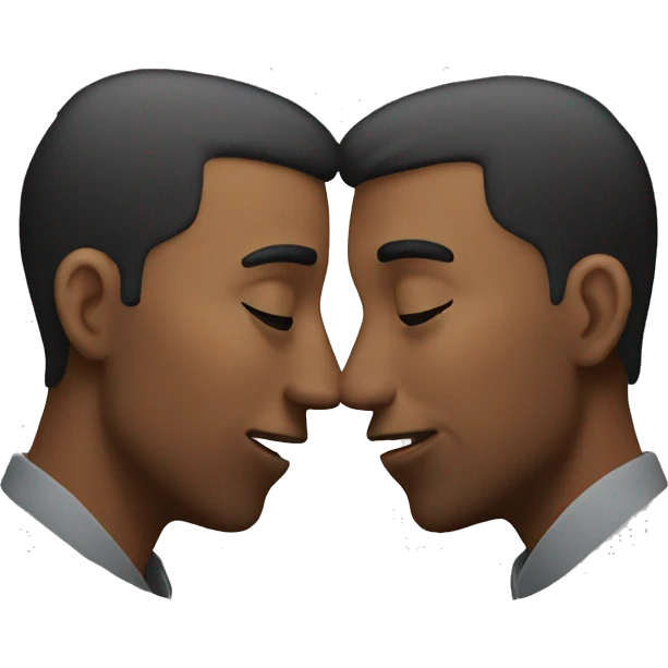 two men kissing emoji