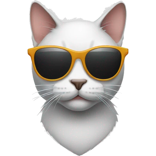 Cat with sunglasses emoji