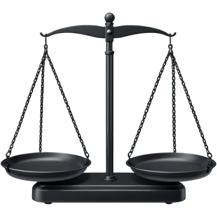 Hanging Balance Scale black emoji