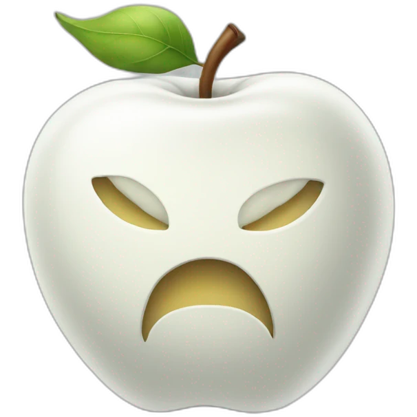 White apple  emoji