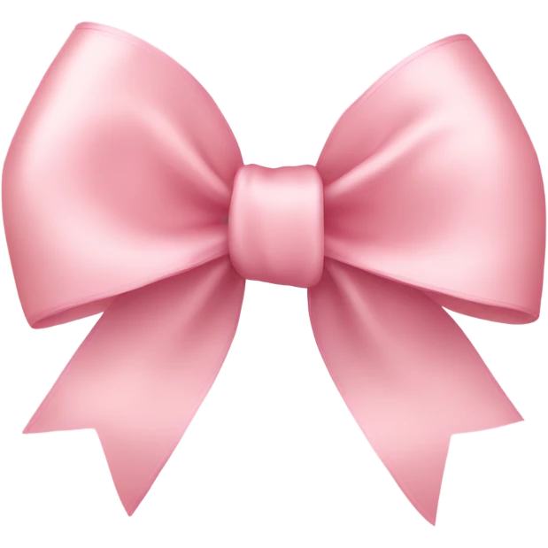 light pink ribbon bow emoji