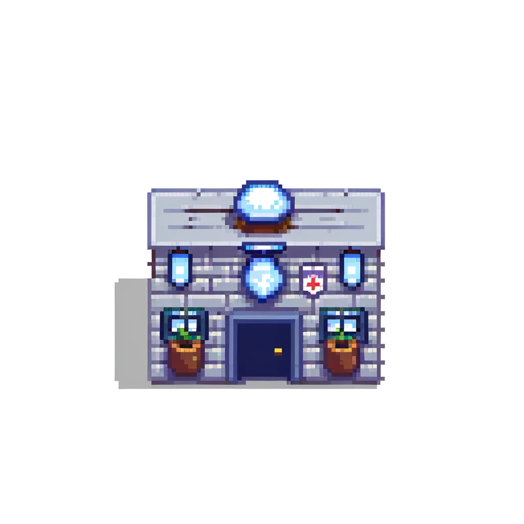 simple iconic police station building emoji