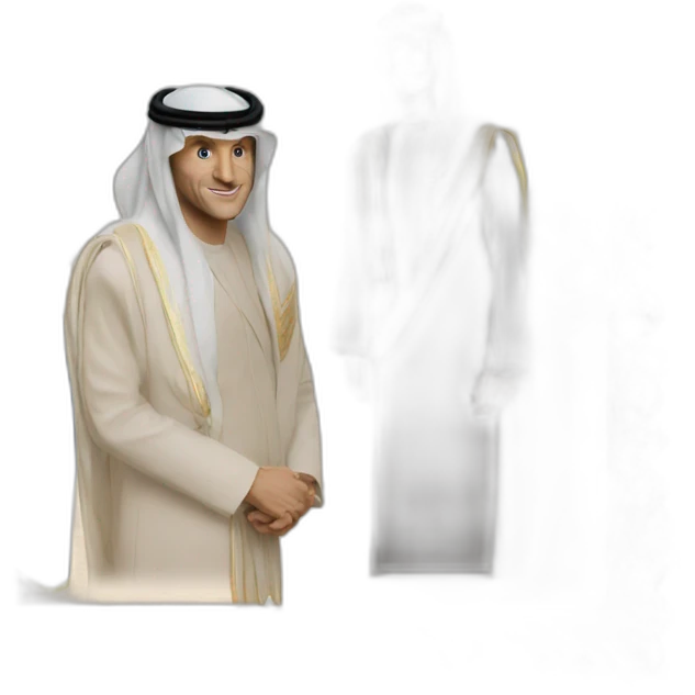 Macron en arabe emoji