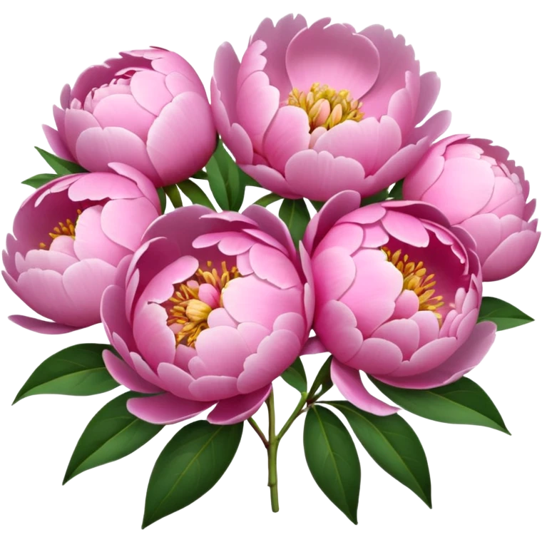 Peonies bouquet emoji