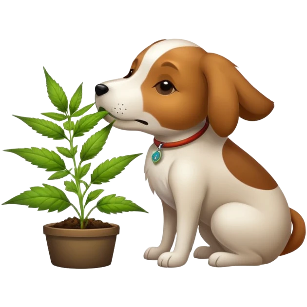 dog weed emoji