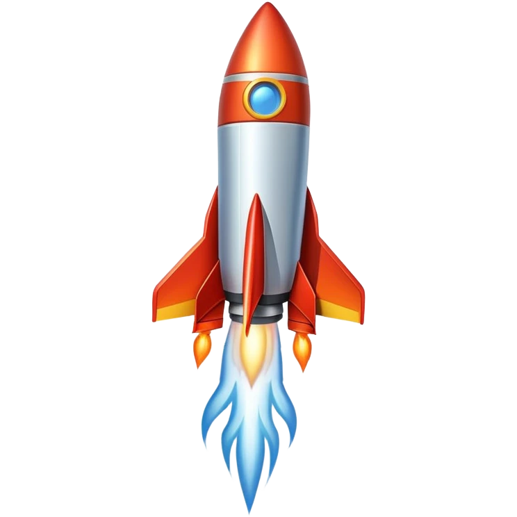 rocket launching upward emoji