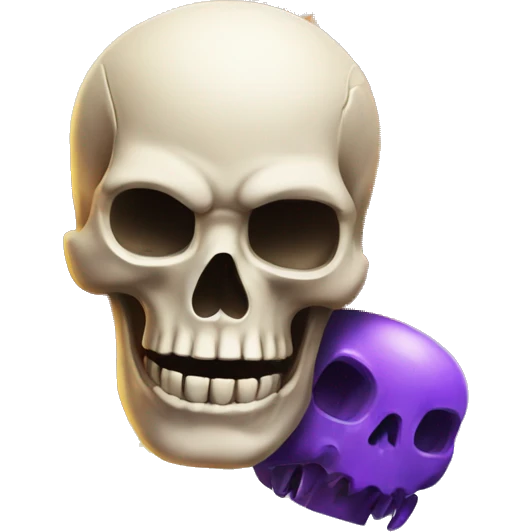 Skull and kaboom emoji