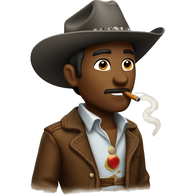 cowboy smoking a cigarette emoji