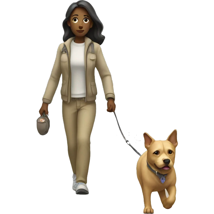 Walking with the dog emoji