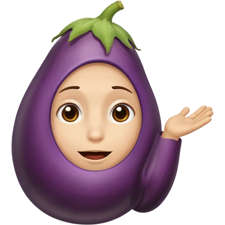 begging for eggplant emoji