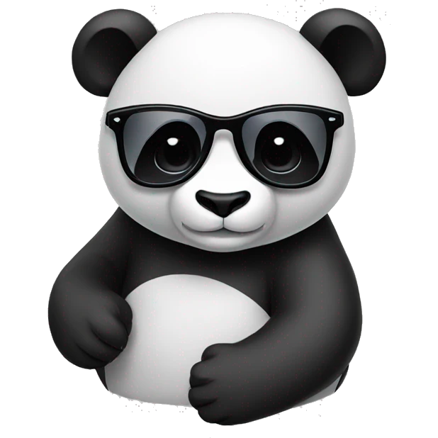 panda with sunglasses emoji