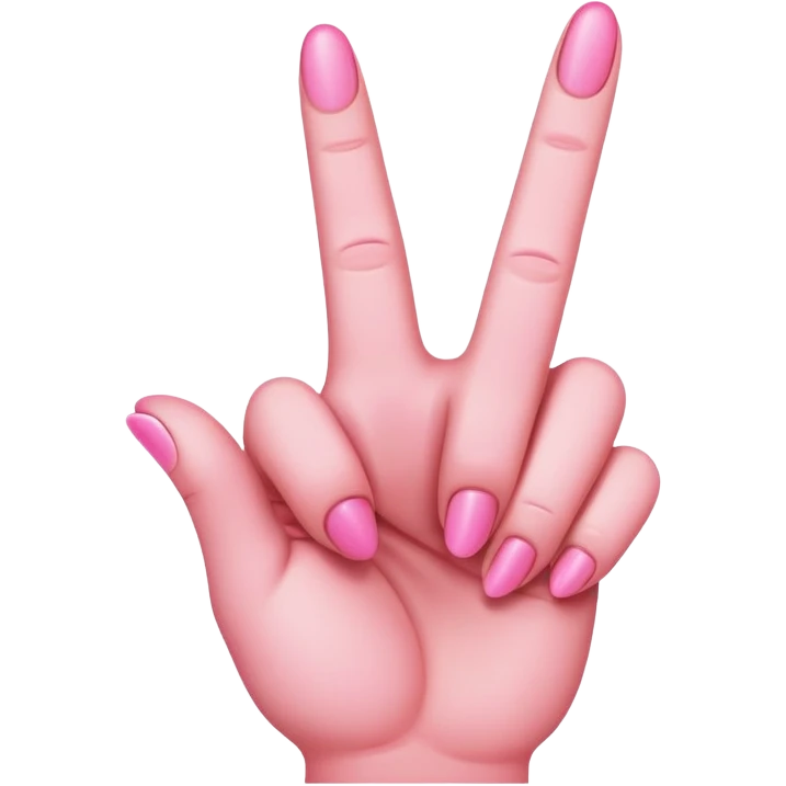 pink middle finger emoji