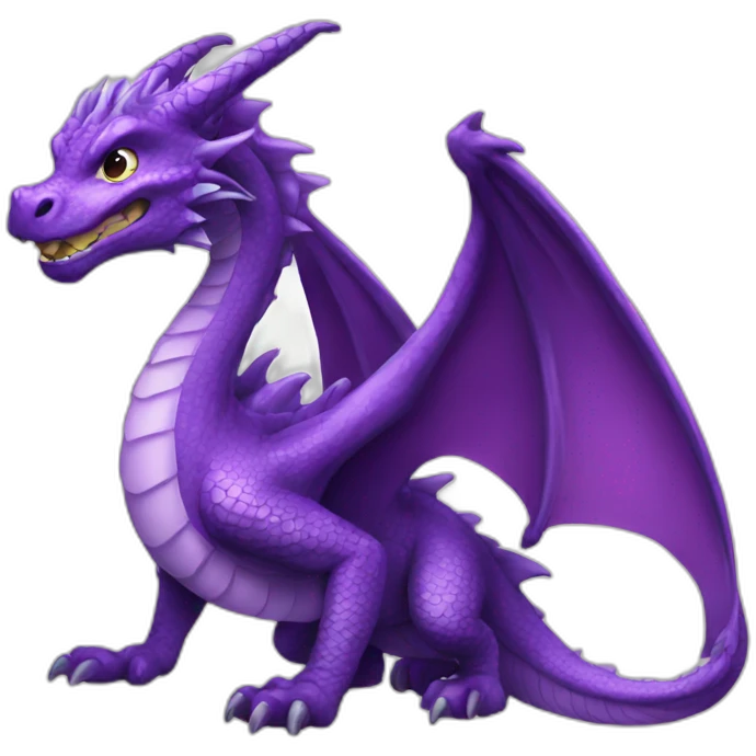 Purple dragon emoji