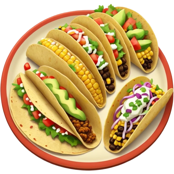 platter of tacos emoji