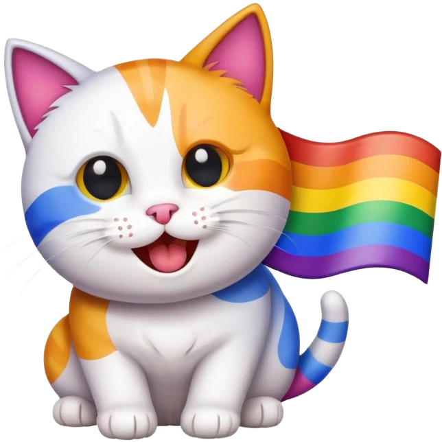 gay cat emoji