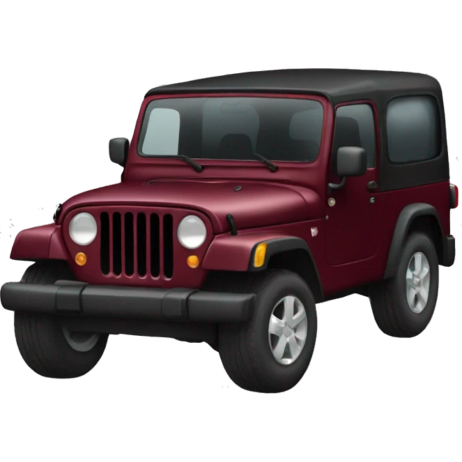 maroon jeep emoji