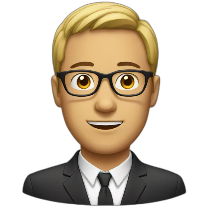 Man with glasses emoji