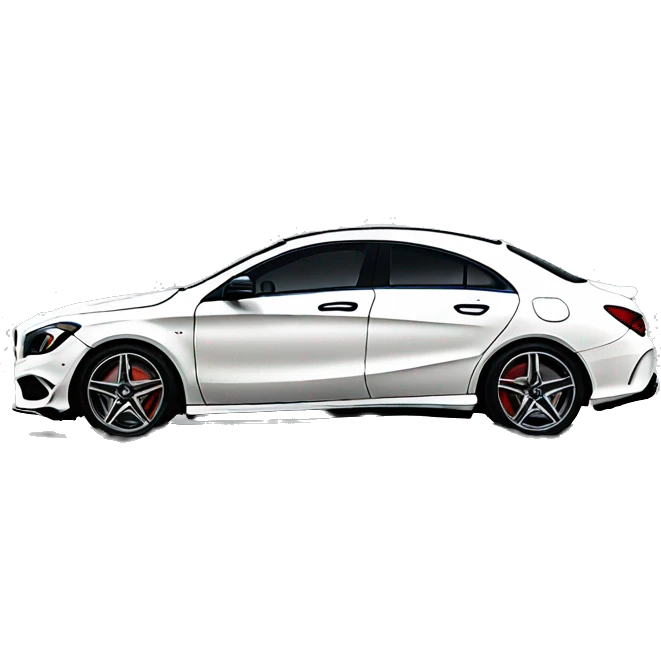 Mercedes CLA blanco emoji