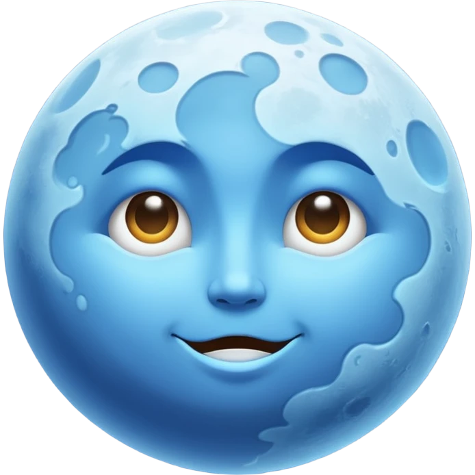 Blue moon emoji