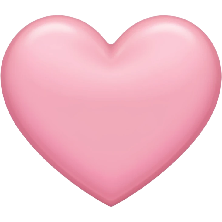 a babypink heart emoji
with no face 
plain heart only emoji
