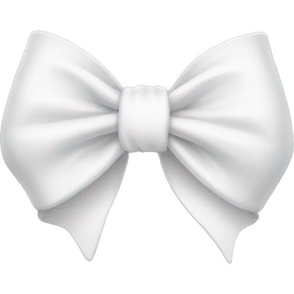 White bow emoji
