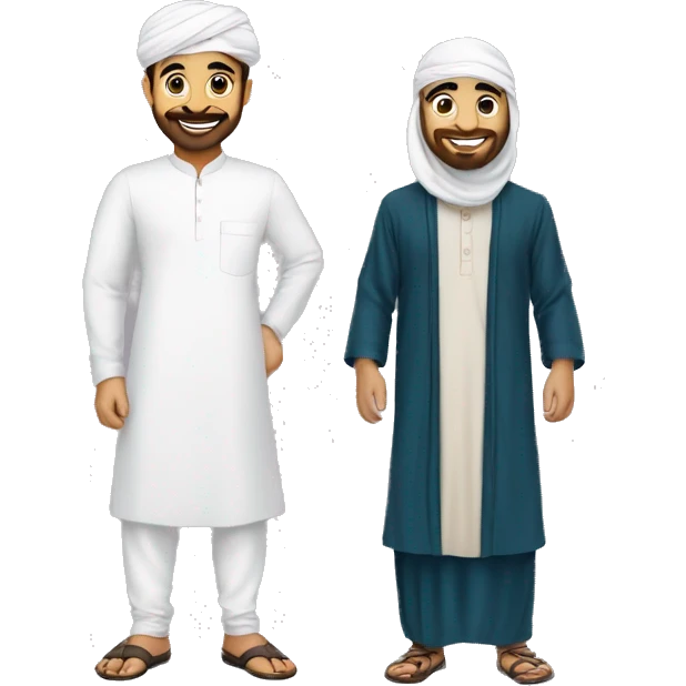 Eid Mubarak with panjab and tupi in bd emoji