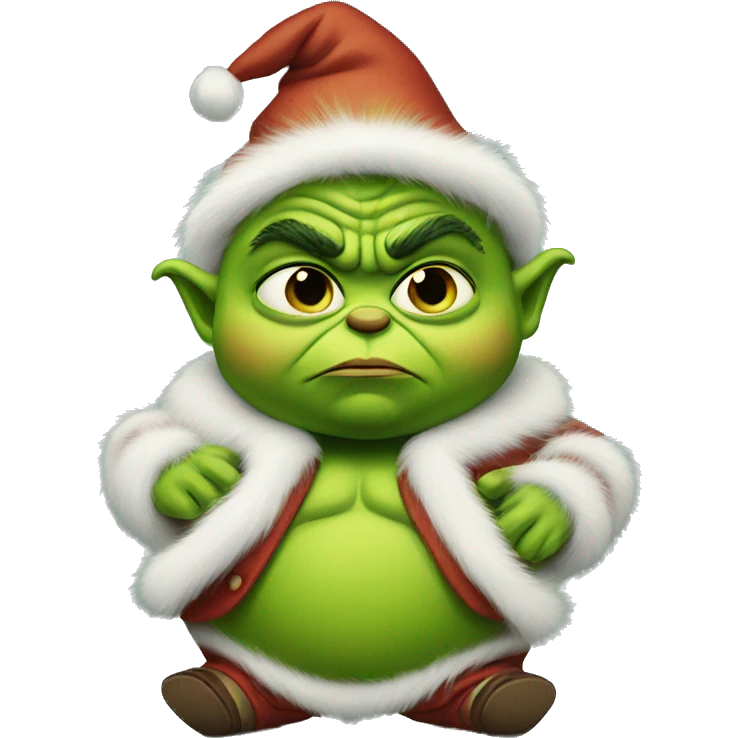 fat baby grinch emoji