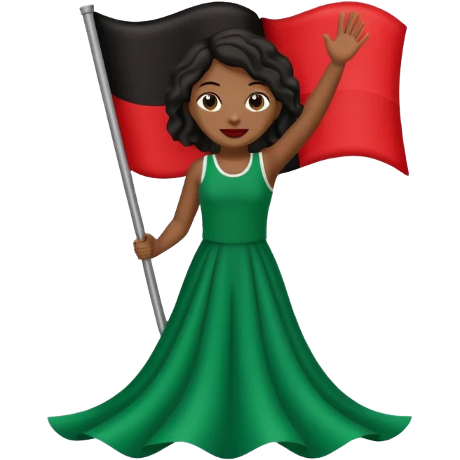 african american flag emoji emoji