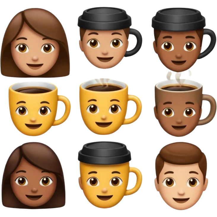 Emojis aesthetic para jovenes amantes del café emoji