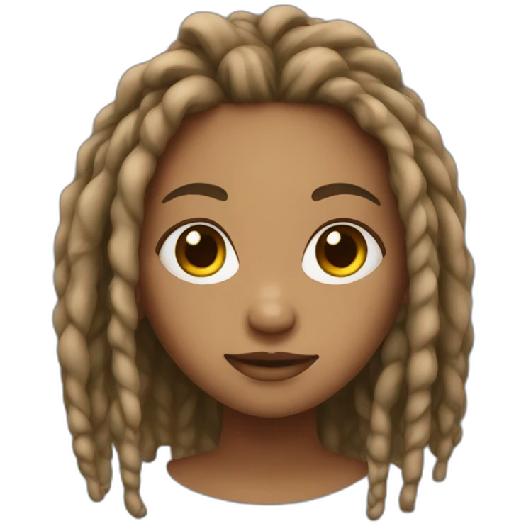 girl with dreadlocks emoji