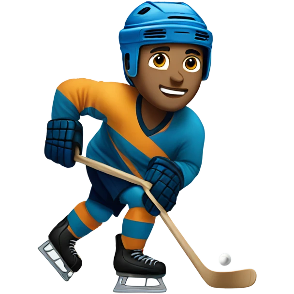 Guy playing ice hockey  emoji