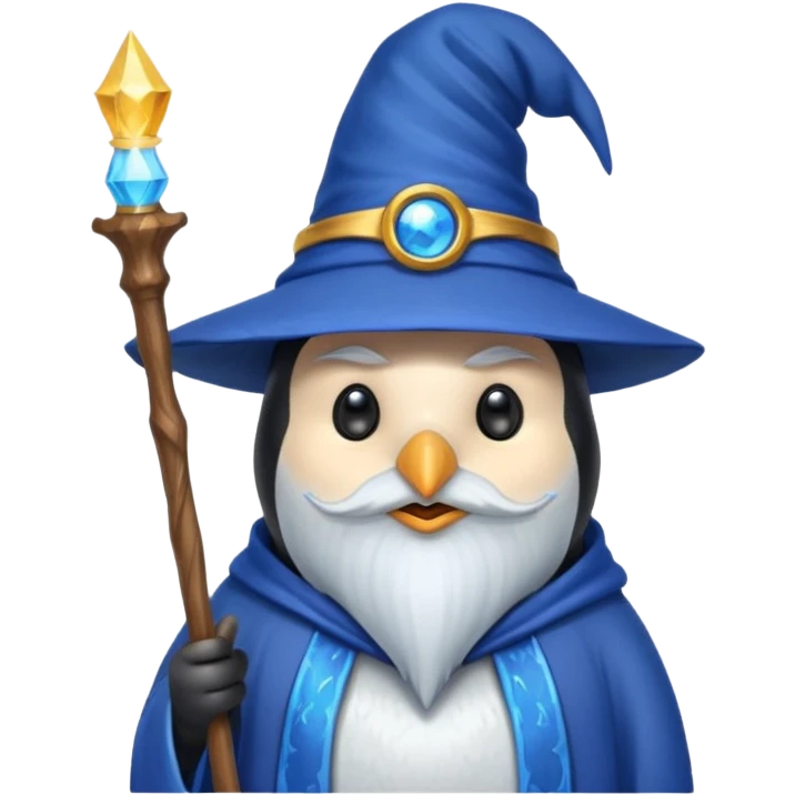 Penguin Wizard emoji